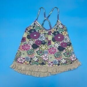 Xhilaration Floral Tank Top